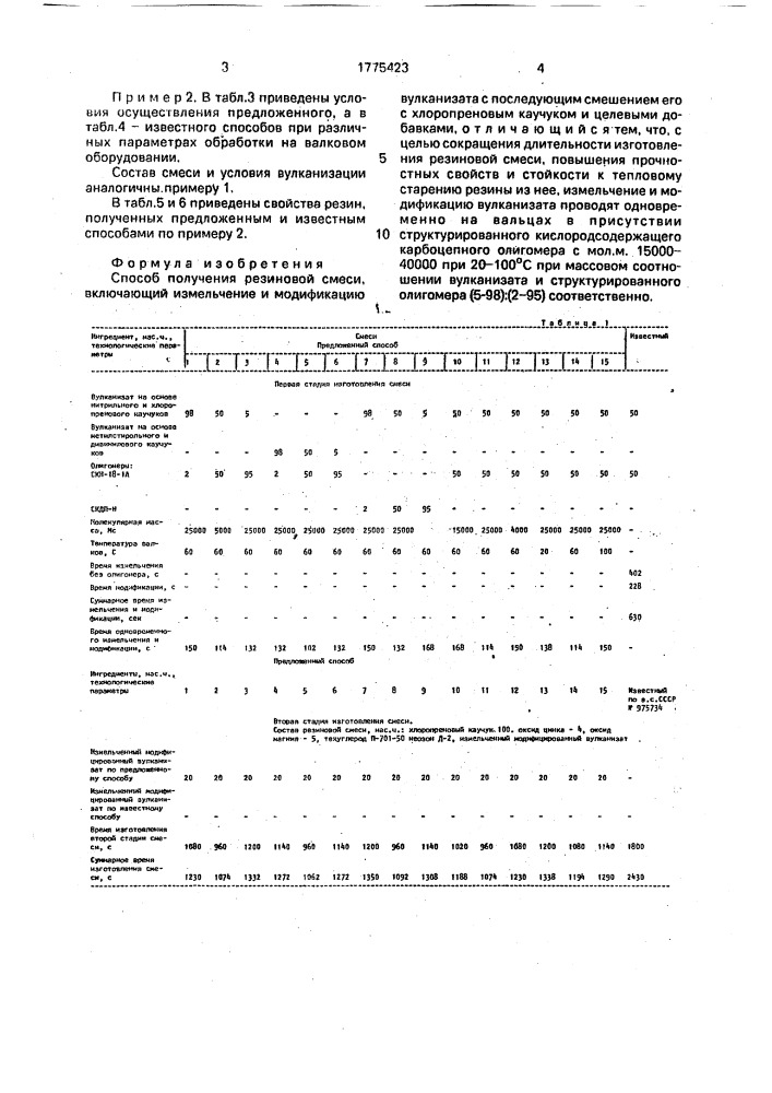 Способ получения резиновой смеси (патент 1775423)