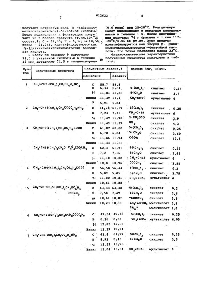 Способ получения кремнийорганических соединений (патент 612633)