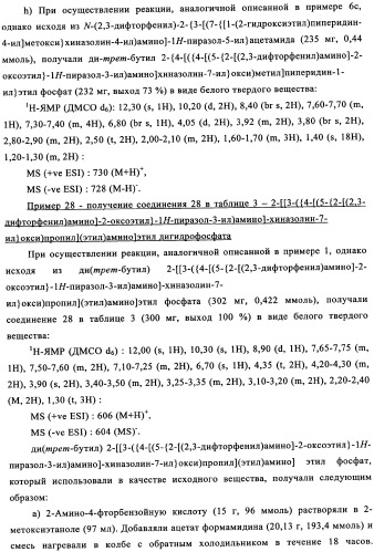 Производные фосфонооксихиназолина и их фармацевтическое применение (патент 2350611)