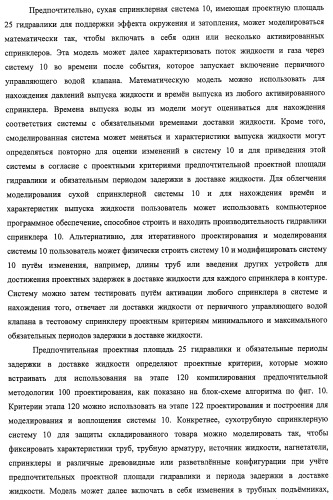 Потолочные сухие спринклерные системы и способы пожаротушения в складских помещениях (патент 2430762)