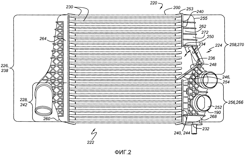 Охлаждающее устройство наддувочного воздуха и способ работы охладителя наддувочного воздуха двигателя (варианты) (патент 2633318)
