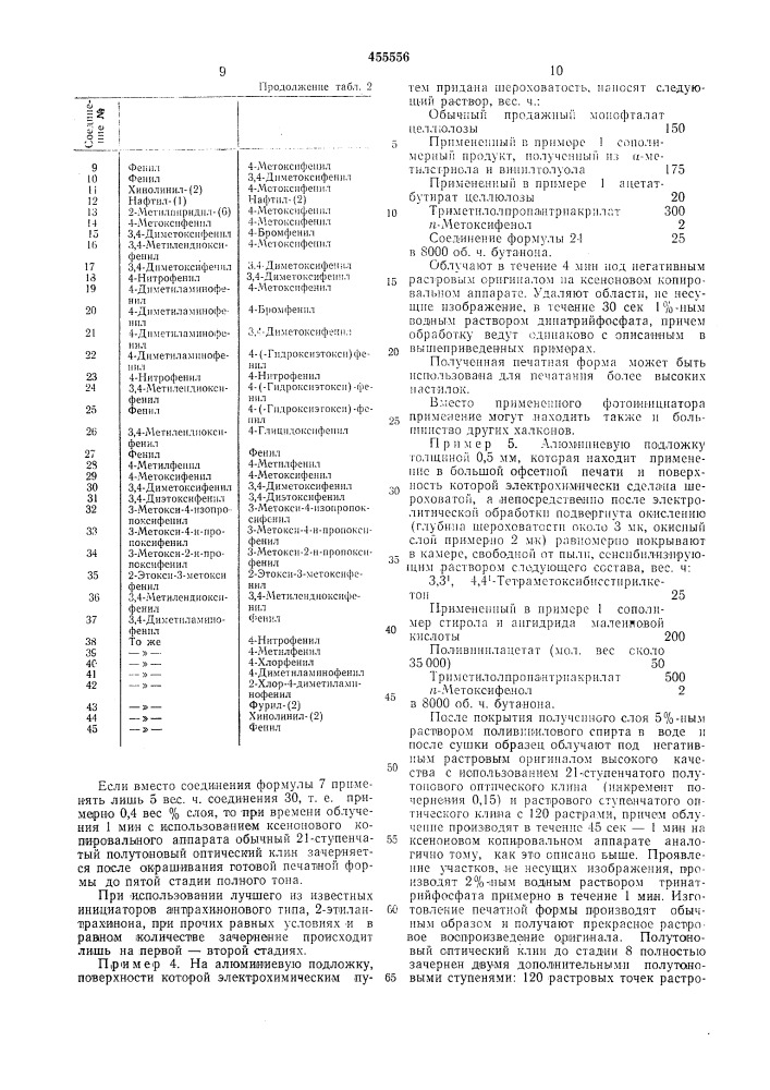 Фотополимеризующаяся копировальная масса (патент 455556)
