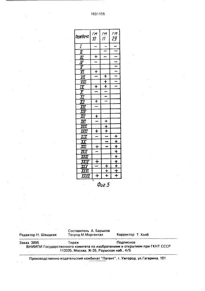 Коробка передач транспортного средства (патент 1691156)