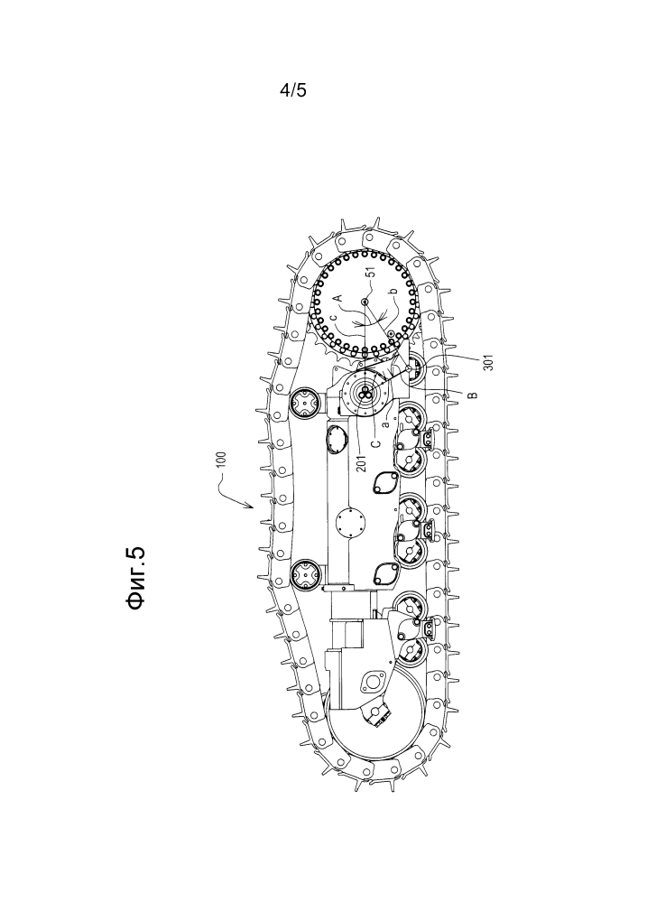 Конструкция кареточной ходовой части с жестко установленным опорным катком гусеницы (патент 2602846)