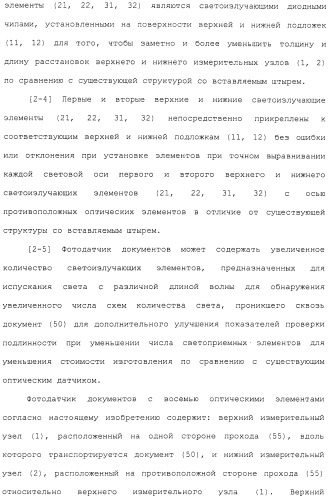 Фотодатчик документов из установленных на поверхности элементов (патент 2488169)