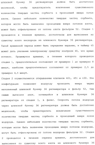 Система для обессеривания с механизмом переноса сорбента (патент 2312885)