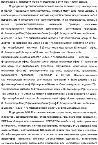 Производные фенэтаноламина для лечения респираторных заболеваний (патент 2312854)