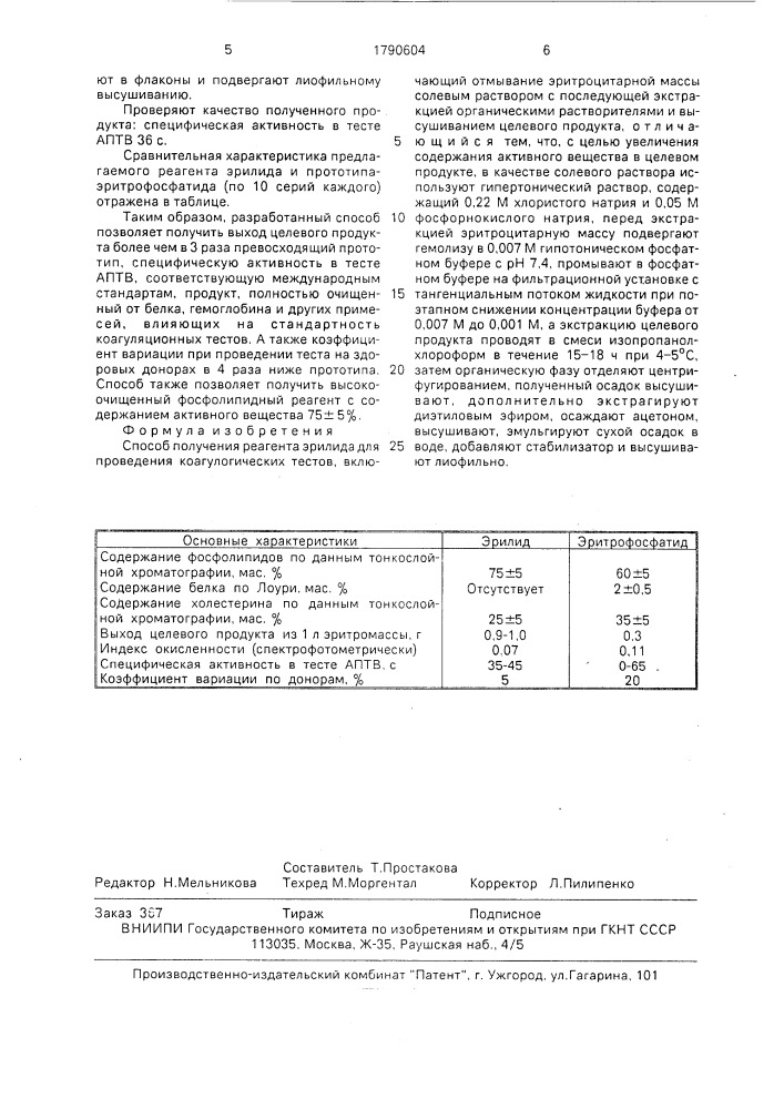 Способ получения реагента эрилида для проведения коагулогических тестов (патент 1790604)