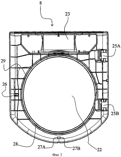 Дверца бытового электроприбора, в частности стиральной, стиральной/сушильной или сушильной машины для одежды с фронтальной или в основном с фронтальной загрузкой (патент 2407835)