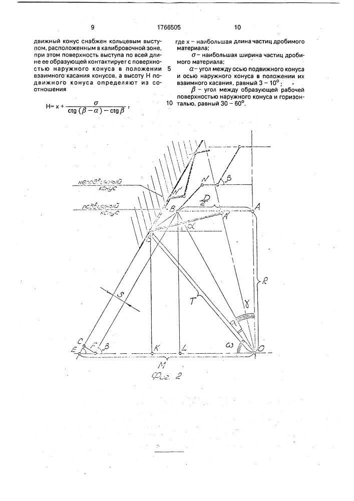 Конусная инерционная дробилка (патент 1766505)