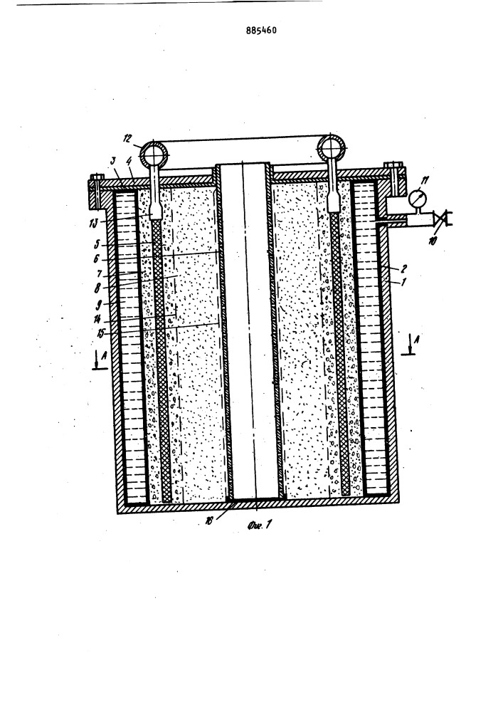 Устройство для испытания фильтров (патент 885460)