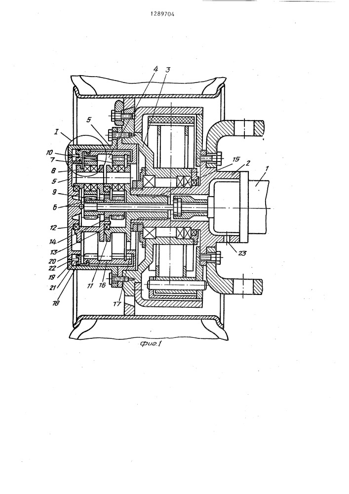 Мотор-колесо транспортного средства (патент 1289704)