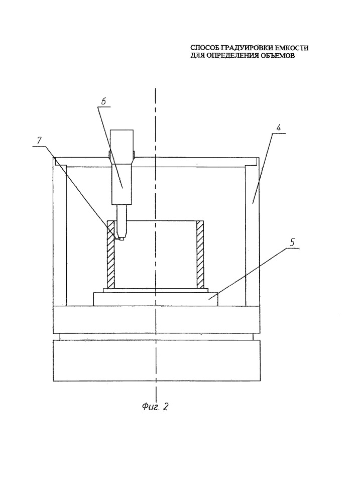 Способ градуировки ёмкости для определения объёмов, соответствующих положению контрольных точек по их высоте (патент 2662037)