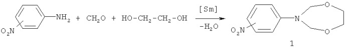 Способ получения 3-(о-, м-, п-нитрофенил)-тетрагидро-2н-1,5,3-диоксазепинов (патент 2490262)