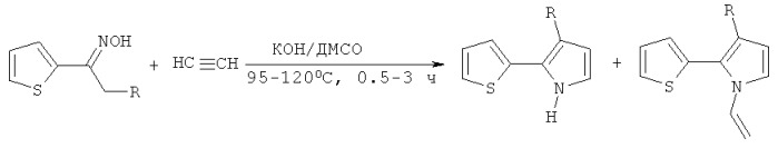 Способ получения 2-(2-тиенил)пиррола (патент 2514945)