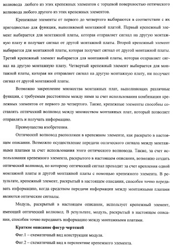 Крепежный элемент для крепления нескольких монтажных плат и модуль, использующий такой крепежный элемент (патент 2371742)