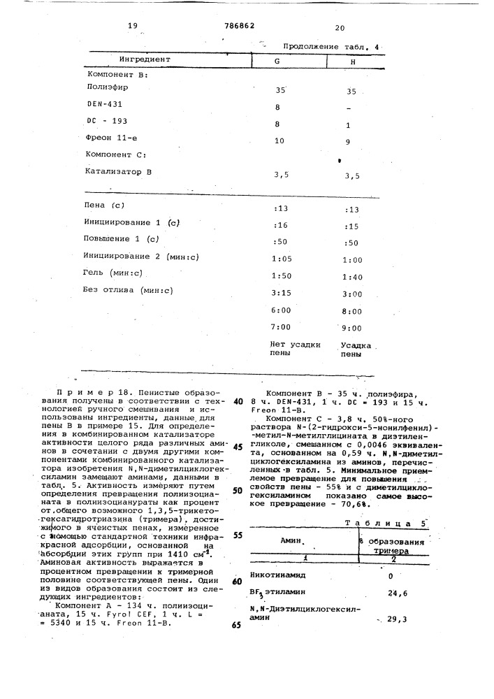 Катализатор для тримеризации полиизоцианата (патент 786862)