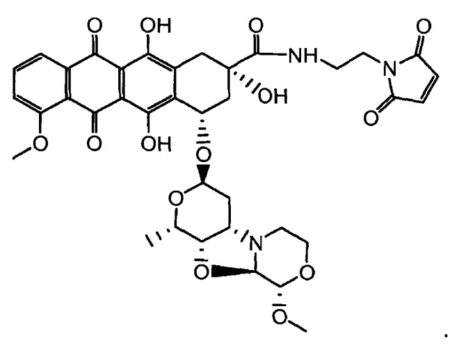 Конъюгаты производного антрациклина, способы их получения и их применение в качестве противоопухолевых соединений (патент 2523419)