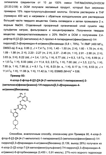Производные 2-[(2-(фениламино)-1н-пирроло[2,3-d]пиримидин-4-ил)амино]бензамида в качестве ингибиторов igf-1r для лечения рака (патент 2472797)