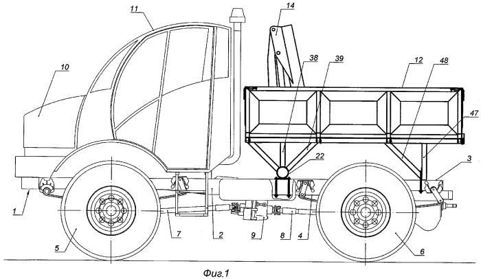 Грузовая колесная машина (патент 2347692)
