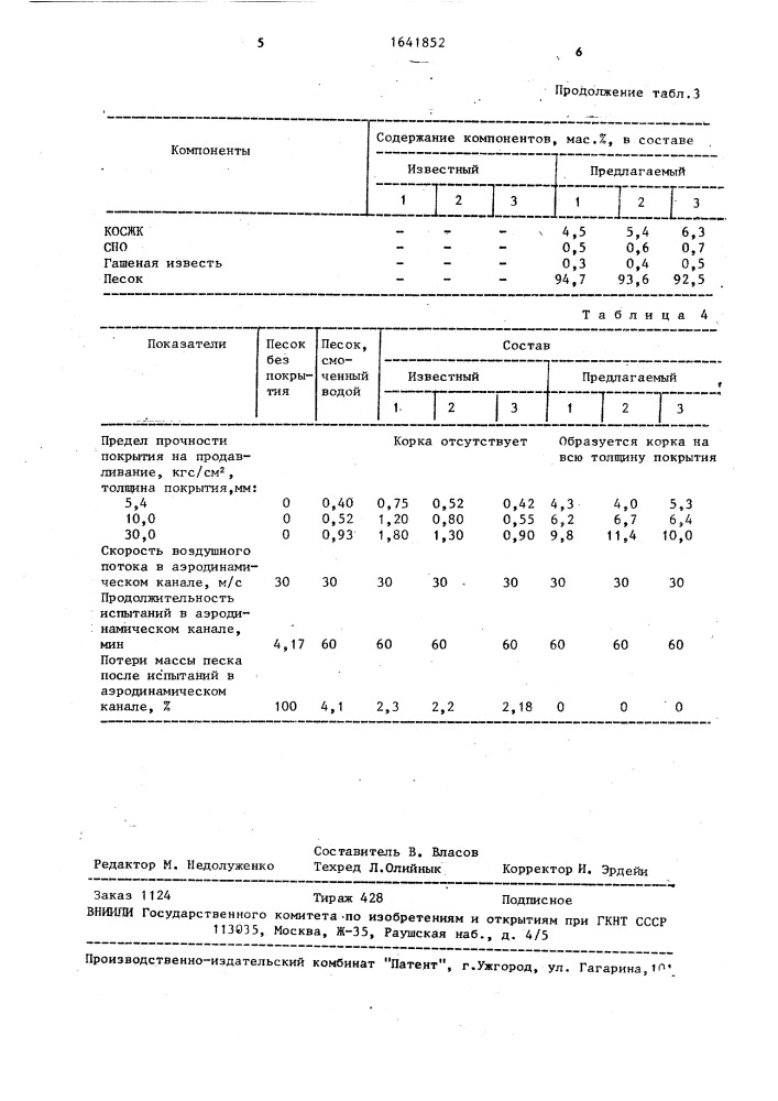 Состав для закрепления песков (патент 1641852)