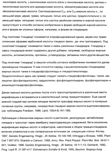 Способ получения полиненасыщенных жирных кислот в трансгенных растениях (патент 2449007)