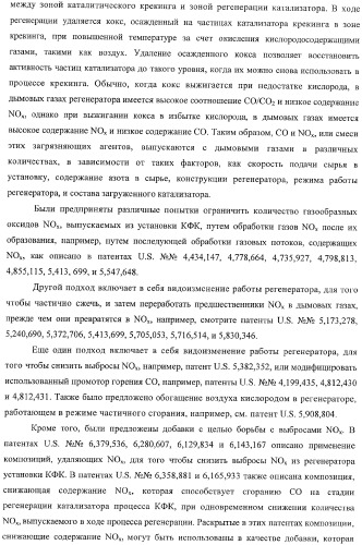 Ферриеритные композиции для снижения выбросов noх в процессе крекинга с флюидизированным катализатором (патент 2365615)