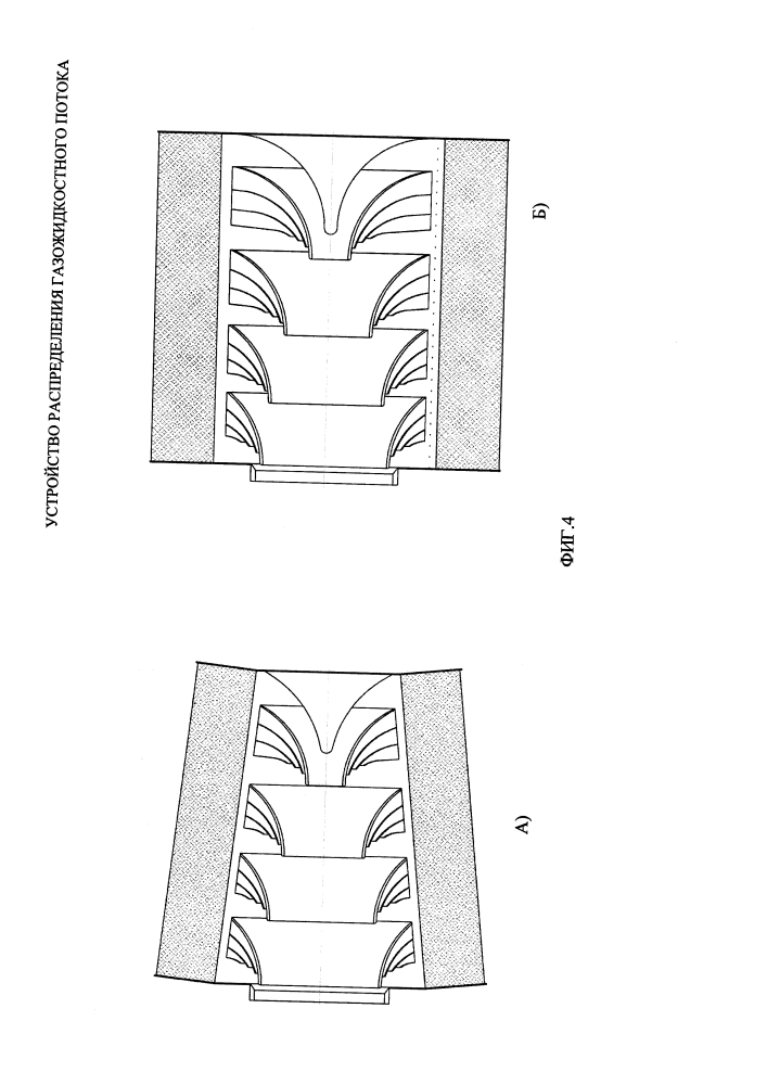 Устройство распределения газожидкостного потока (варианты) (патент 2641133)
