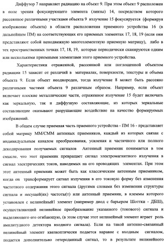 Способ формирования изображений в миллиметровом и субмиллиметровом диапазоне волн (варианты), система формирования изображений в миллиметровом и субмиллиметровом диапазоне волн (варианты), диффузорный осветитель (варианты) и приемо-передатчик (варианты) (патент 2349040)