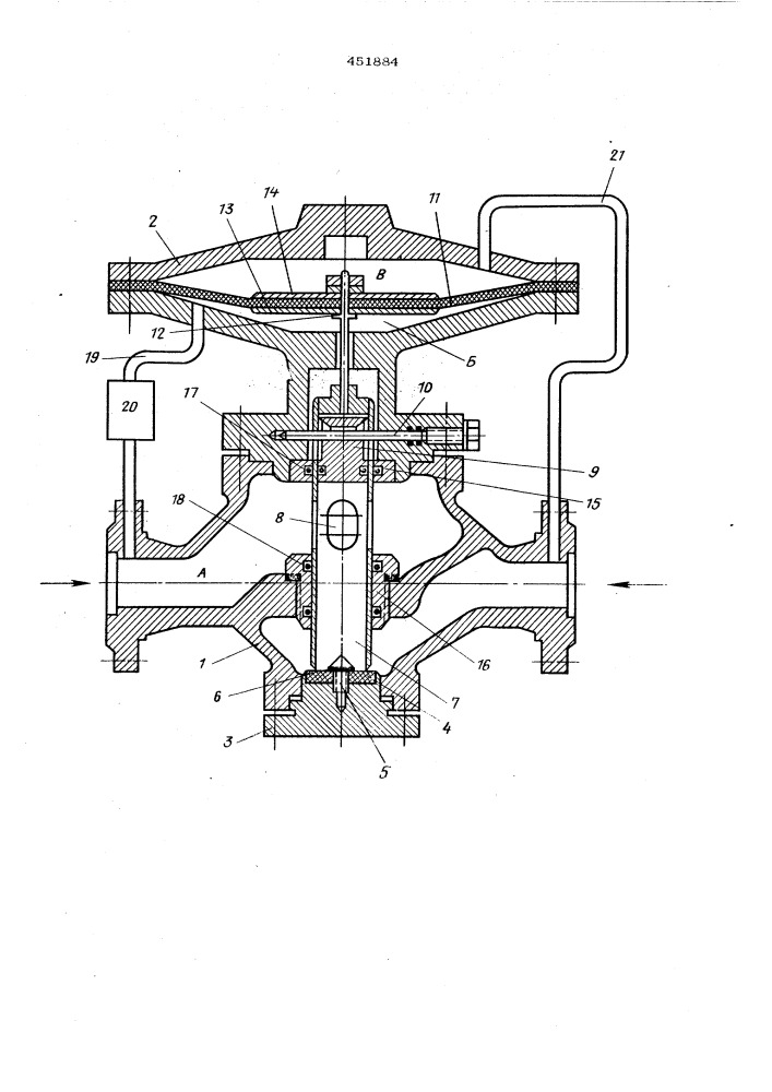 Регулятор давления (патент 451884)