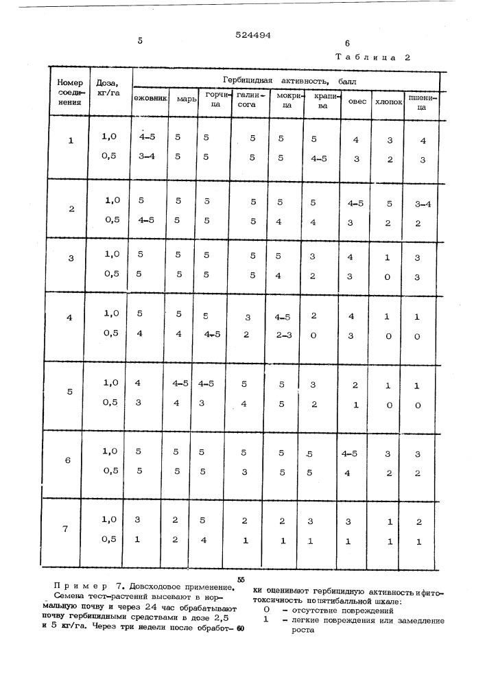 Гербицидное средство (патент 524494)