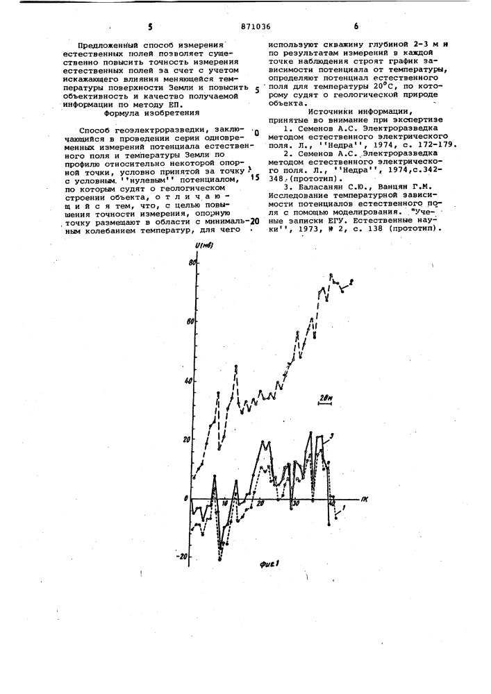 Способ геоэлектроразведки (патент 871036)
