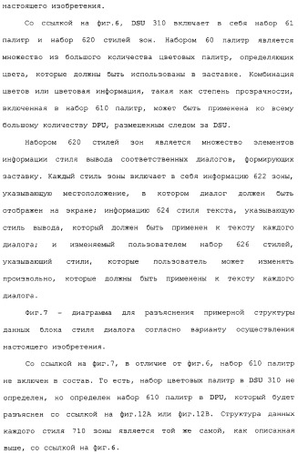 Носитель для хранения информации, записывающий поток основанных на тексте субтитров, устройство и способ, его воспроизводящие (патент 2324988)