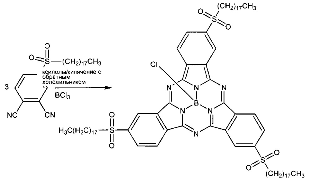 Соединения субфталоцианина бора и способ их получения (патент 2650918)
