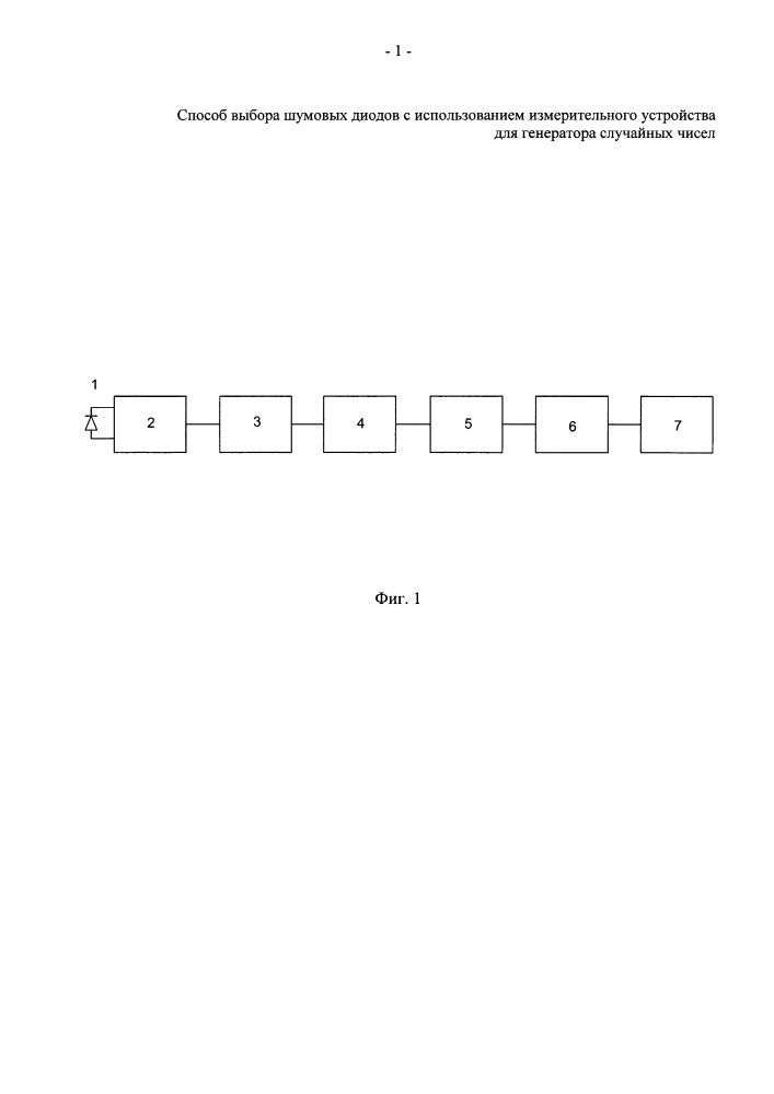 Способ выбора шумовых диодов с использованием измерительного устройства для генератора случайных чисел (патент 2642351)