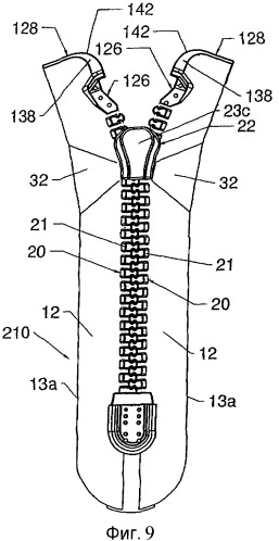 Герметичная застежка-молния (патент 2428901)