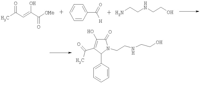 4-ацетил-3-гидрокси-1-(2-гидроксиэтиламиноэтил)-5-фенил-3-пирролин-2-он, проявляющий антикоагулянтную активность (патент 2312660)