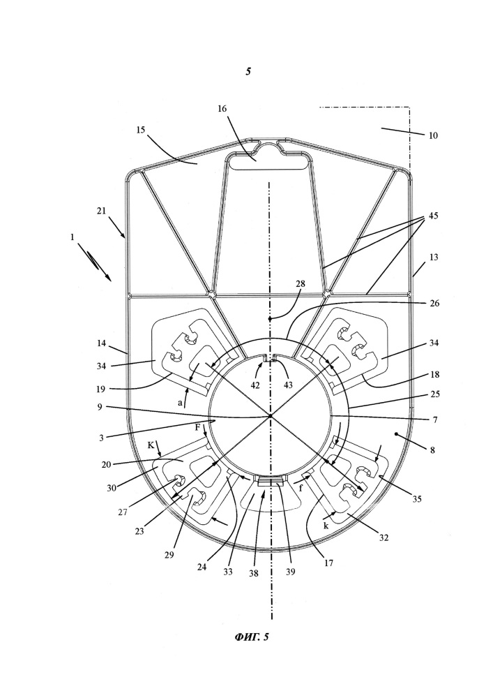 Держатель для катушки триммерной лески (патент 2648783)