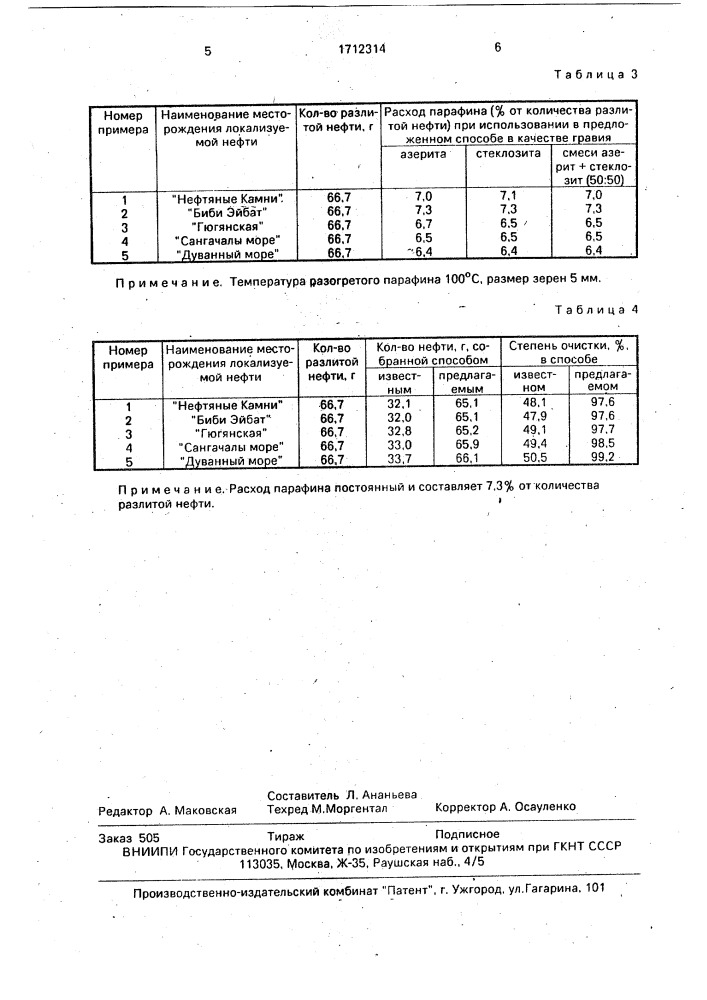 Способ локализации аварийных разливов нефти на поверхности воды (патент 1712314)