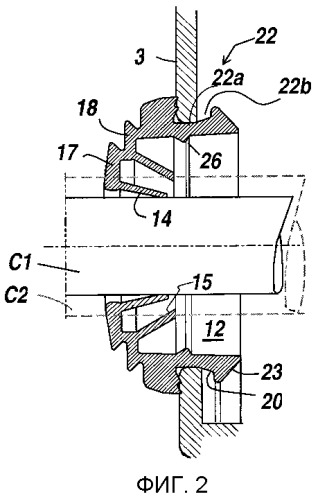 Устройство для обеспечения герметичного прохода в стенке (патент 2332764)