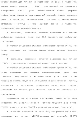 Бициклические гетероциклические соединения в качестве ингибиторов fgfr (патент 2466130)