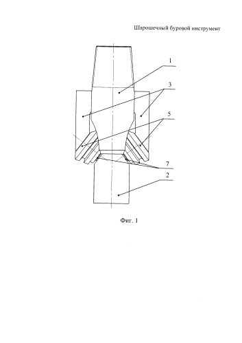 Шарошечный буровой инструмент (патент 2592911)