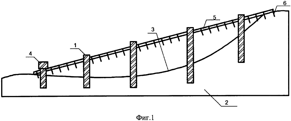 Противооползневое сооружение (патент 2654106)