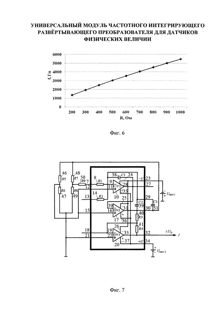 Универсальный модуль частотного интегрирующего развёртывающего преобразователя для датчиков физических величин (патент 2631494)