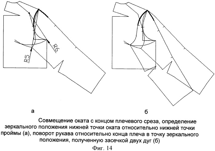 Способ проектирования конструкций изделий с рукавом покроя реглан (патент 2423898)