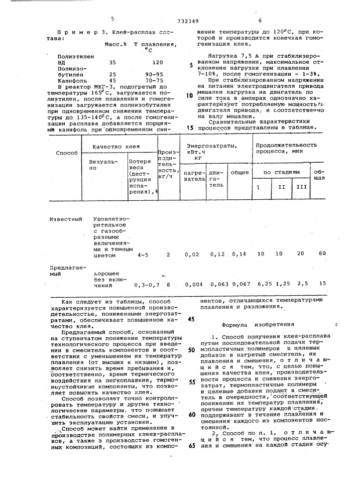 Способ получения клея-расплава (патент 732349)