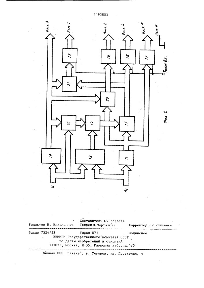 Цифровой синтезатор частот (патент 1193803)