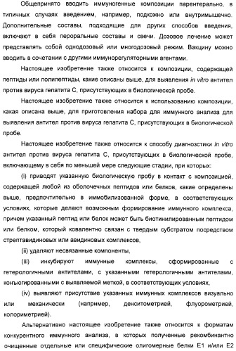 Очищенные оболочечные белки вируса гепатита с для диагностического и терапевтического применения (патент 2319505)