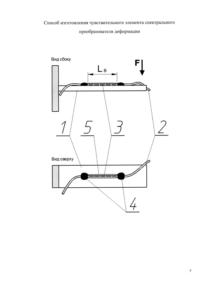 Способ изготовления чувствительного элемента спектрального преобразователя деформации (патент 2611589)