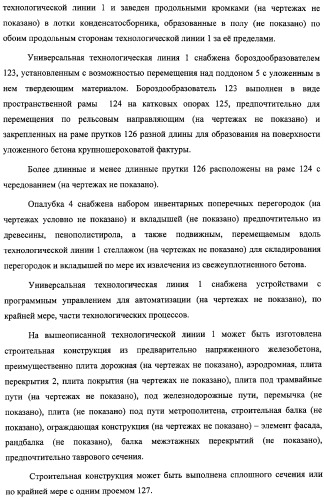 Универсальная технологическая линия для изготовления предварительно напряженных строительных конструкций, строительная конструкция и плита перекрытия, изготовленные на этой технологической линии (патент 2311290)